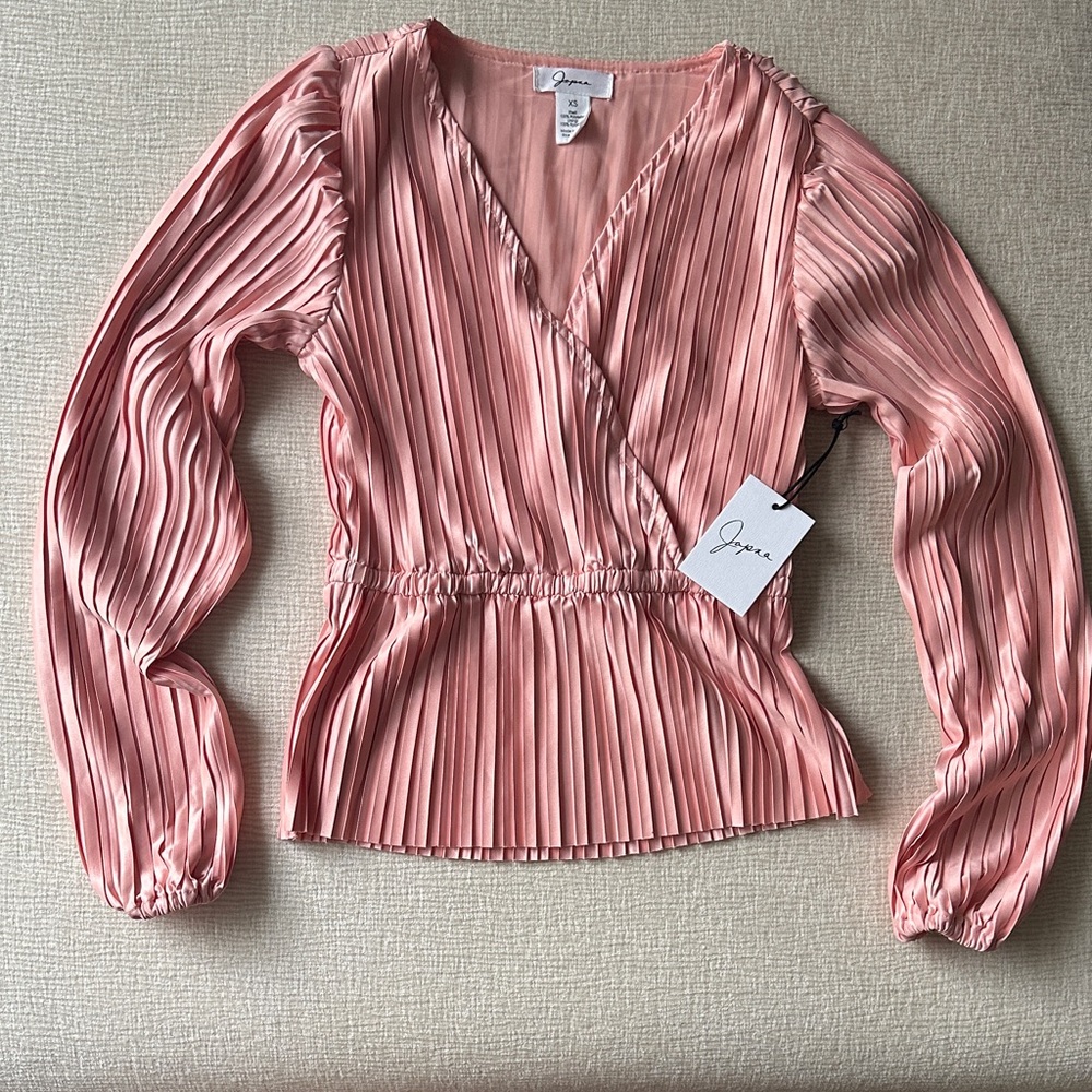 Japna Pink Pleated Women's Top